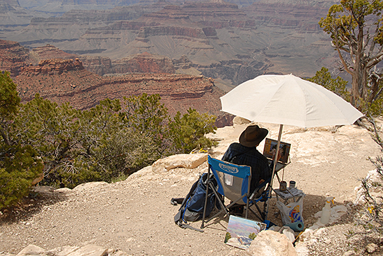 Grand Canyon Rim painter